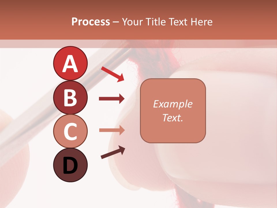 Human Hands Crocheting. All Isolated On White Background. PowerPoint Template