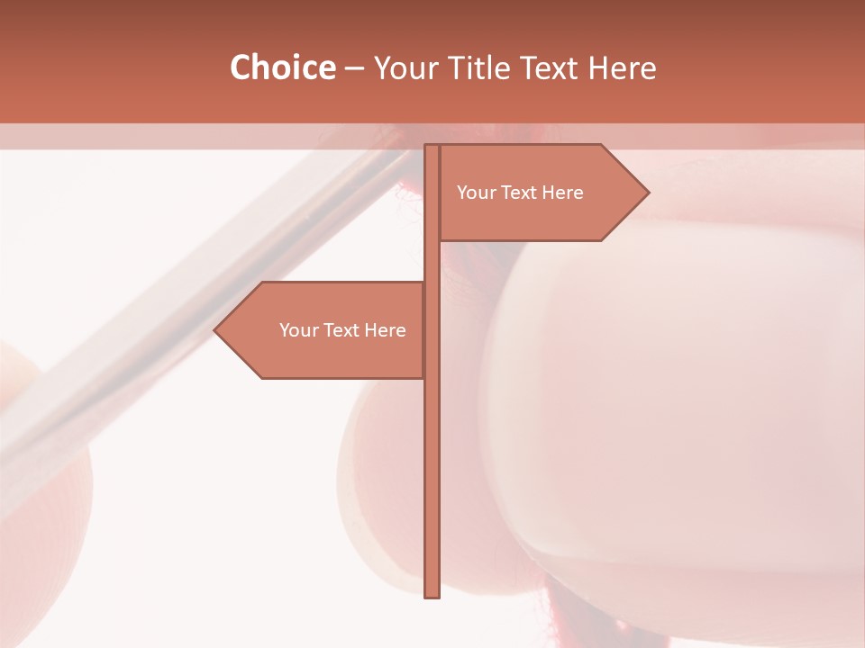 Human Hands Crocheting. All Isolated On White Background. PowerPoint Template