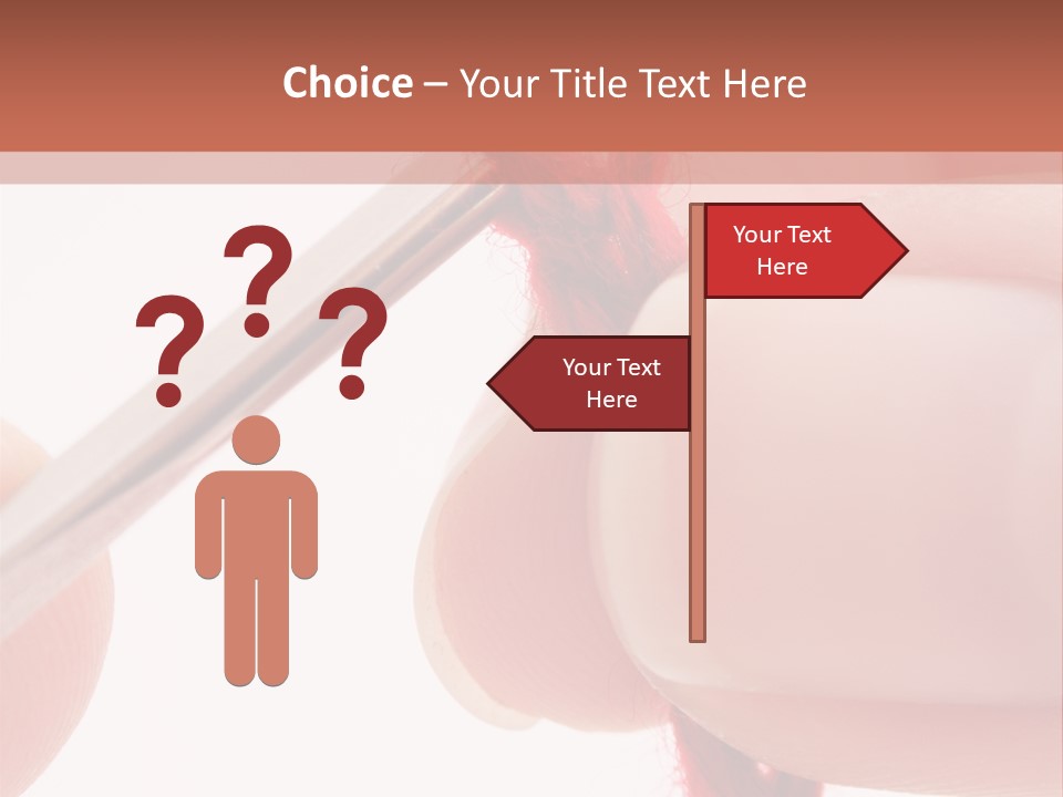 Human Hands Crocheting. All Isolated On White Background. PowerPoint Template