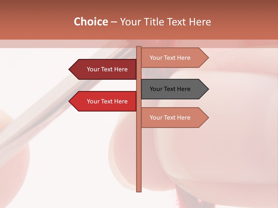 Human Hands Crocheting. All Isolated On White Background. PowerPoint Template