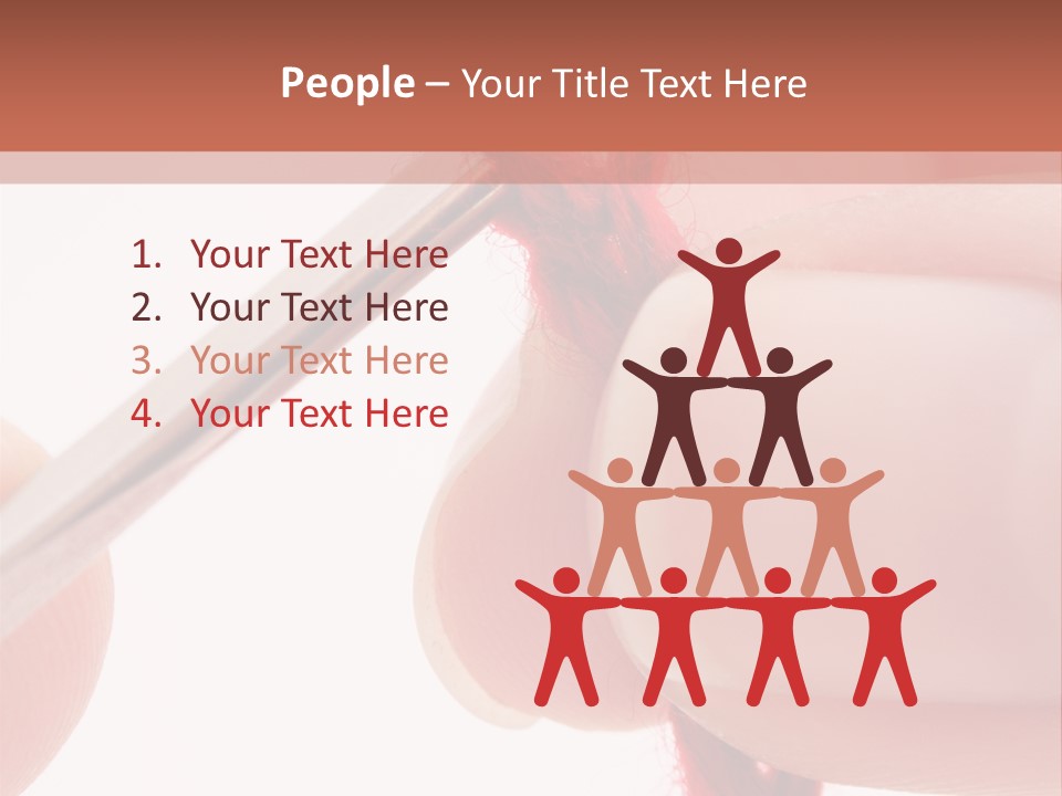 Human Hands Crocheting. All Isolated On White Background. PowerPoint Template