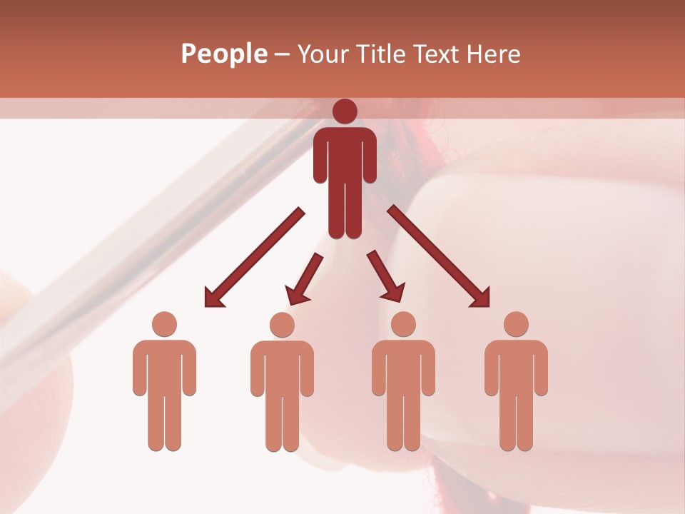 Human Hands Crocheting. All Isolated On White Background. PowerPoint Template