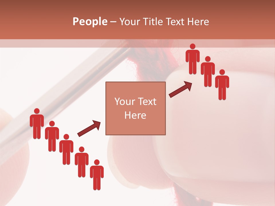 Human Hands Crocheting. All Isolated On White Background. PowerPoint Template