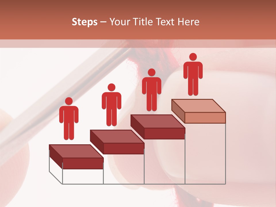 Human Hands Crocheting. All Isolated On White Background. PowerPoint Template