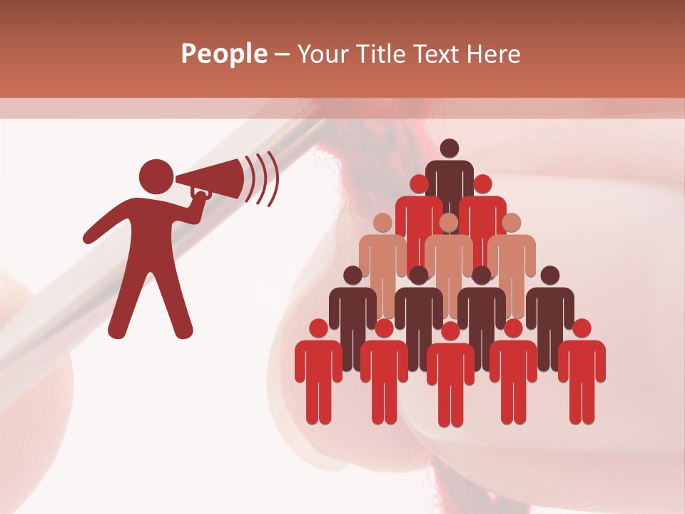 Human Hands Crocheting. All Isolated On White Background. PowerPoint Template