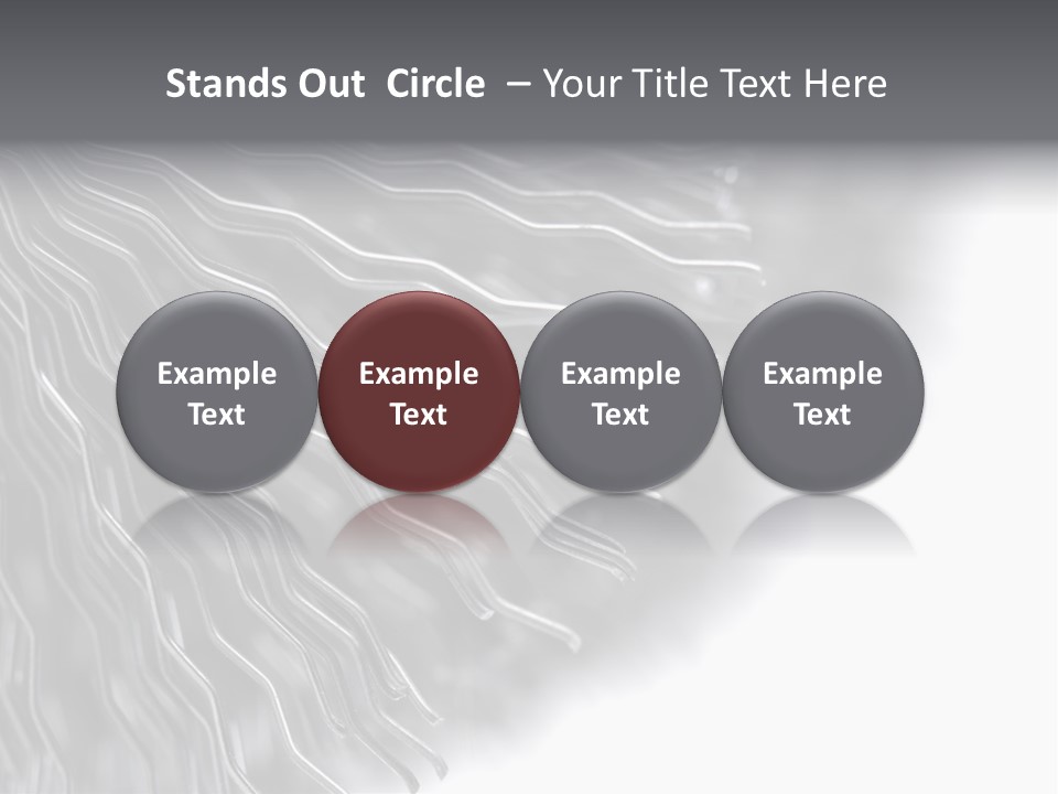 Studio Close Up Shot Of A Detail Of A Wire Rotating Brush. PowerPoint Template