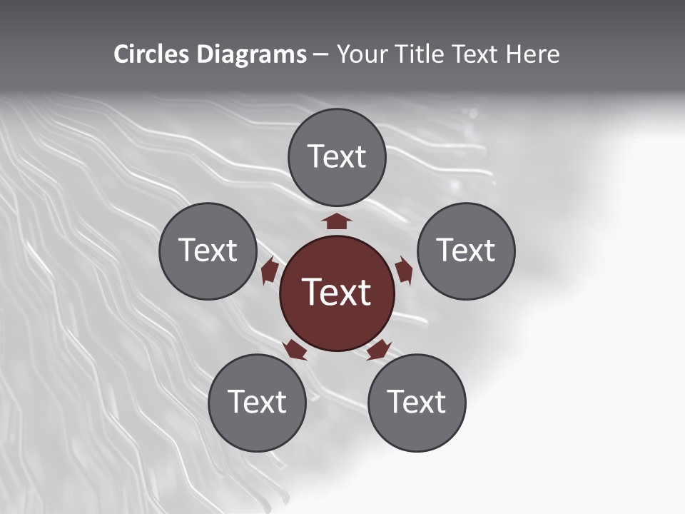Studio Close Up Shot Of A Detail Of A Wire Rotating Brush. PowerPoint Template