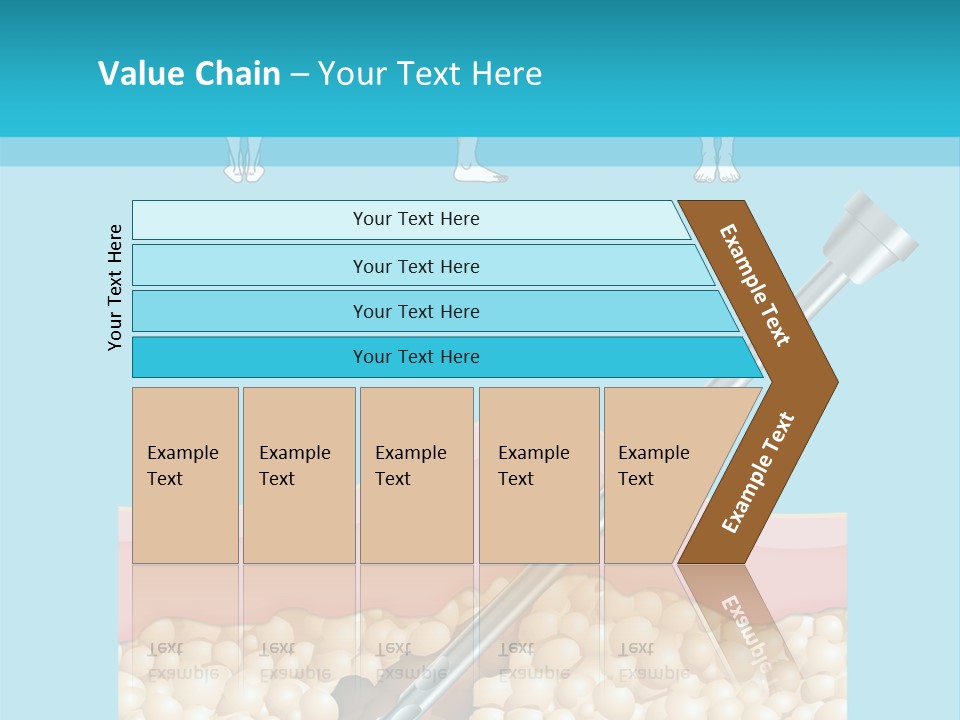 Illustration Of Liposuction Intervention With Liposculpture In A Woman PowerPoint Template
