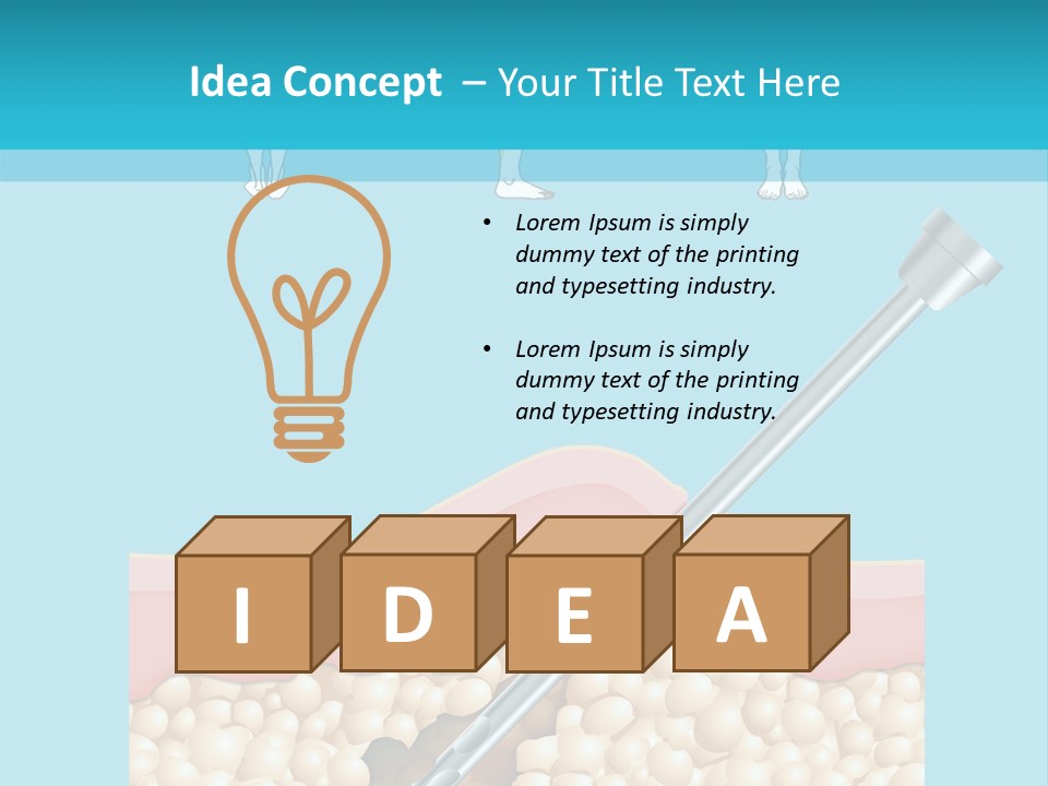 Illustration Of Liposuction Intervention With Liposculpture In A Woman PowerPoint Template