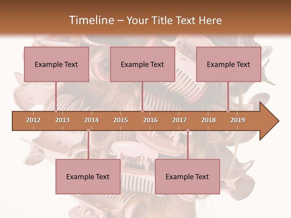 A Woman With A Bunch Of Hair Combs On Her Head PowerPoint Template