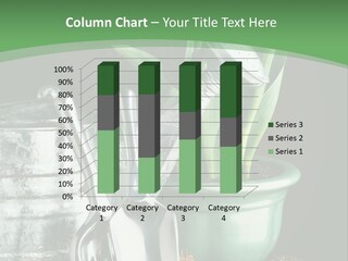 Gardening Tools With Flowering Bulbs In A Pot PowerPoint Template