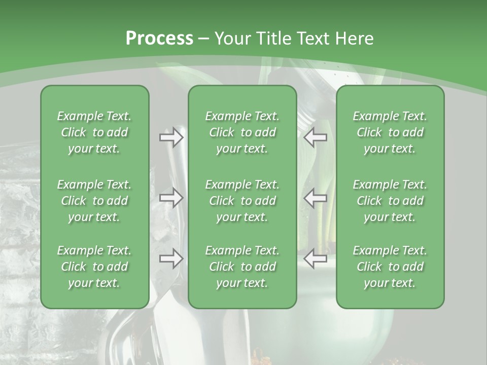 Gardening Tools With Flowering Bulbs In A Pot PowerPoint Template