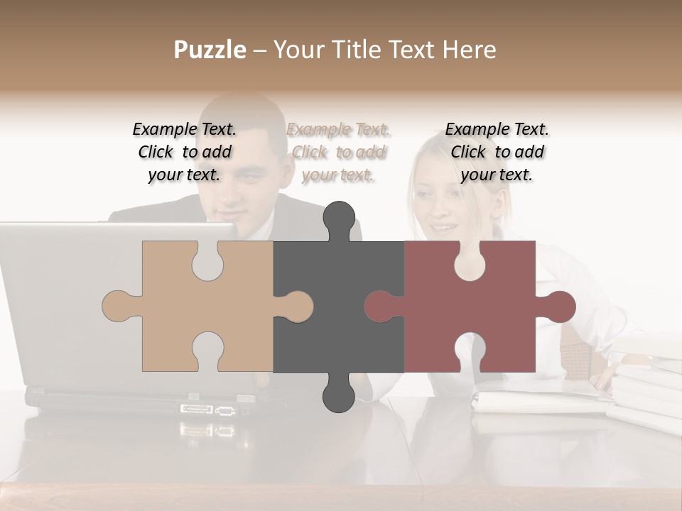 Blurred Pedestrians In Modern Passageway PowerPoint Template