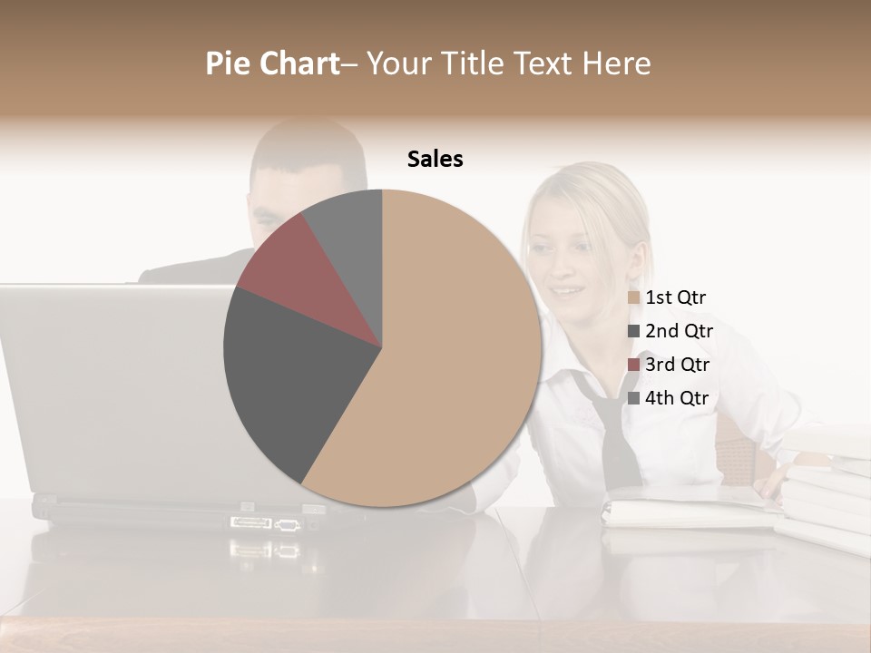 Blurred Pedestrians In Modern Passageway PowerPoint Template
