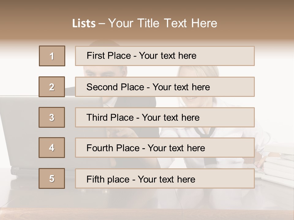 Blurred Pedestrians In Modern Passageway PowerPoint Template
