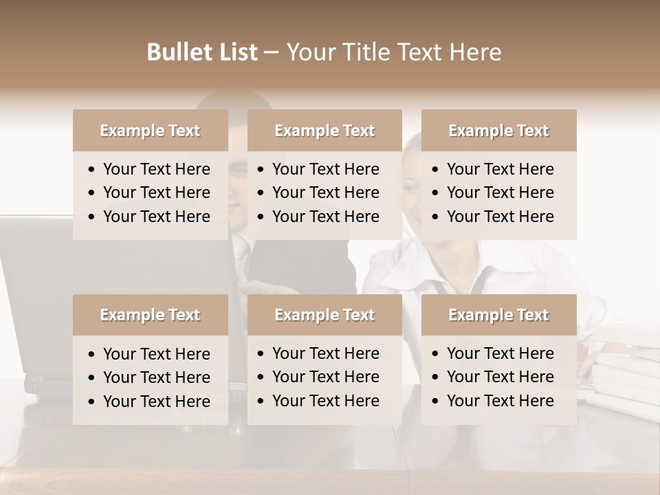 Blurred Pedestrians In Modern Passageway PowerPoint Template