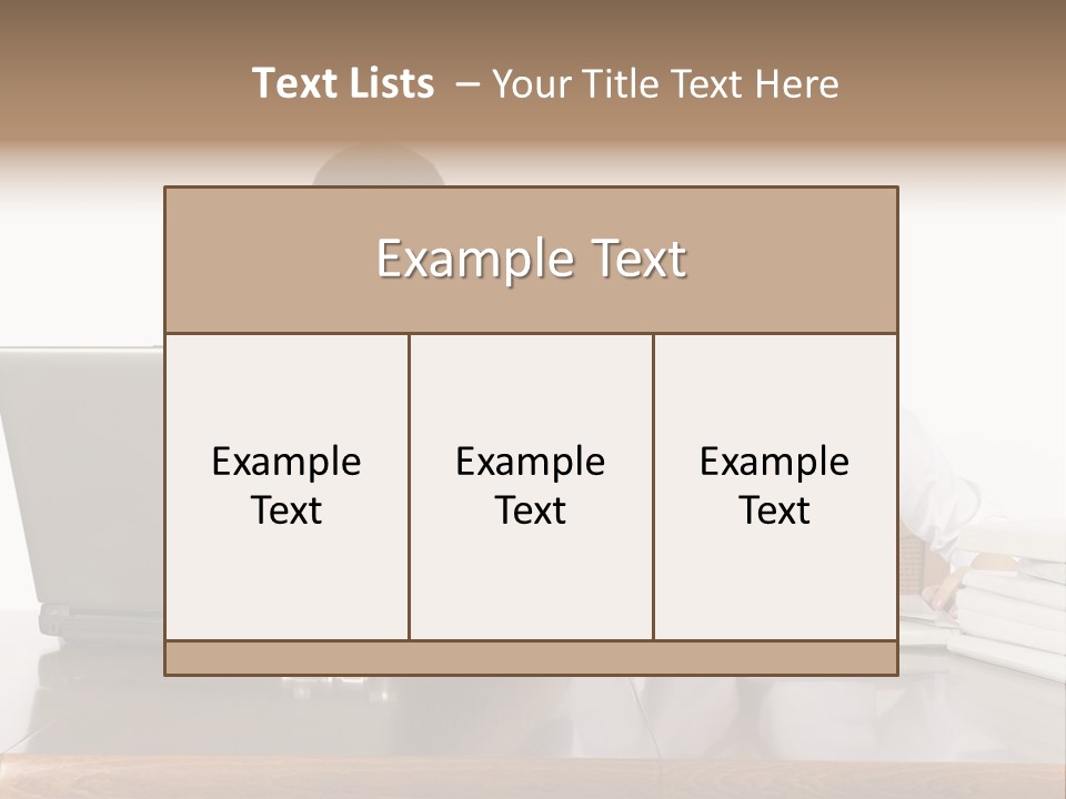 Blurred Pedestrians In Modern Passageway PowerPoint Template