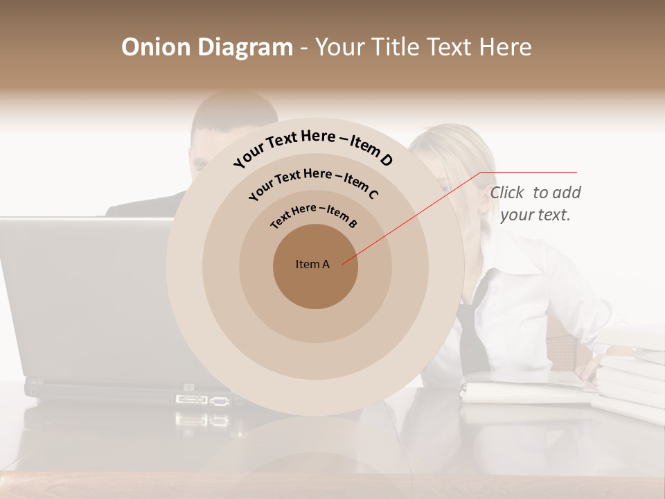 Blurred Pedestrians In Modern Passageway PowerPoint Template