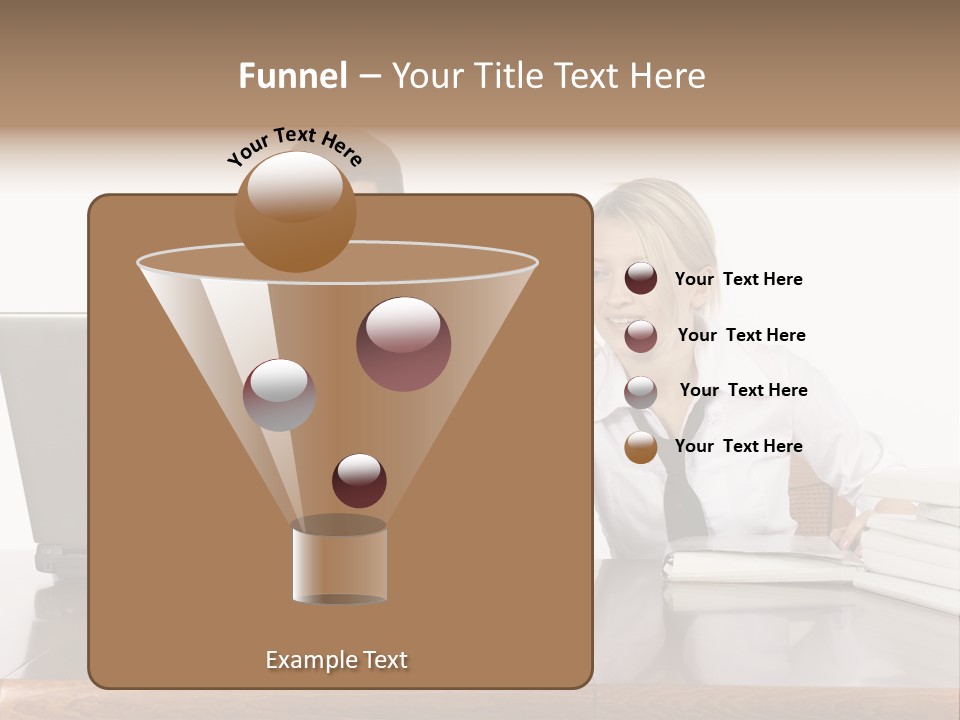 Blurred Pedestrians In Modern Passageway PowerPoint Template