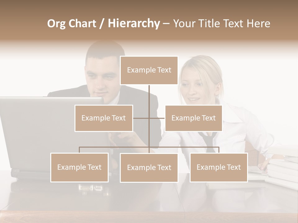 Blurred Pedestrians In Modern Passageway PowerPoint Template