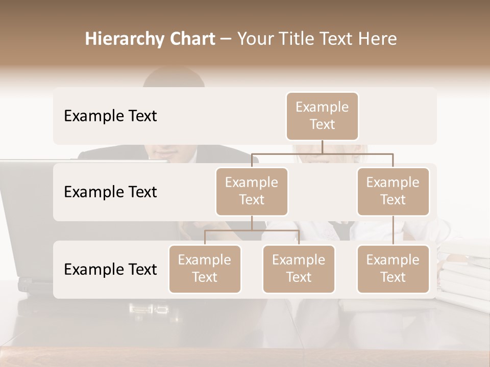 Blurred Pedestrians In Modern Passageway PowerPoint Template