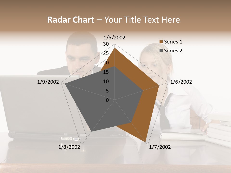 Blurred Pedestrians In Modern Passageway PowerPoint Template