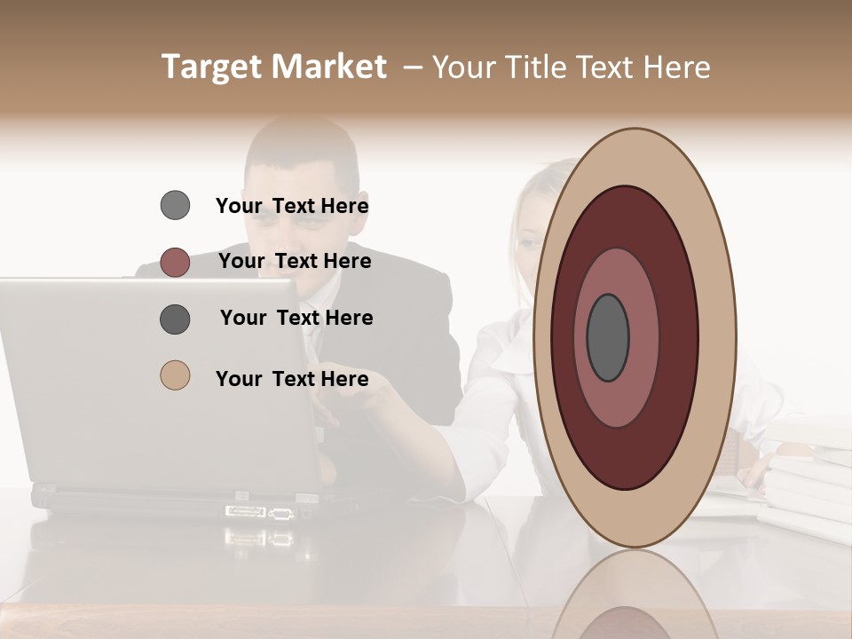 Blurred Pedestrians In Modern Passageway PowerPoint Template