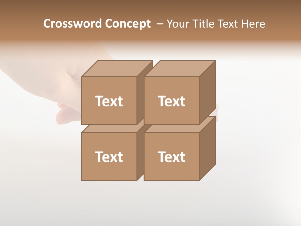 Hand With Coins PowerPoint Template