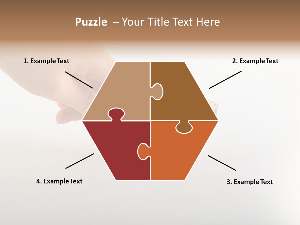 Hand With Coins PowerPoint Template