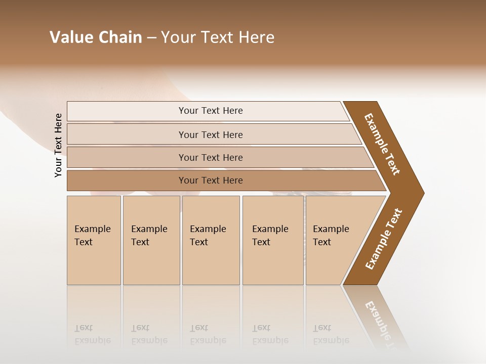 Hand With Coins PowerPoint Template