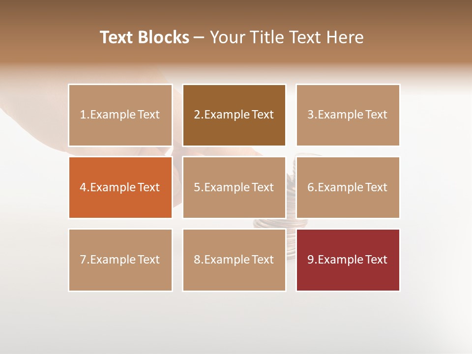 Hand With Coins PowerPoint Template