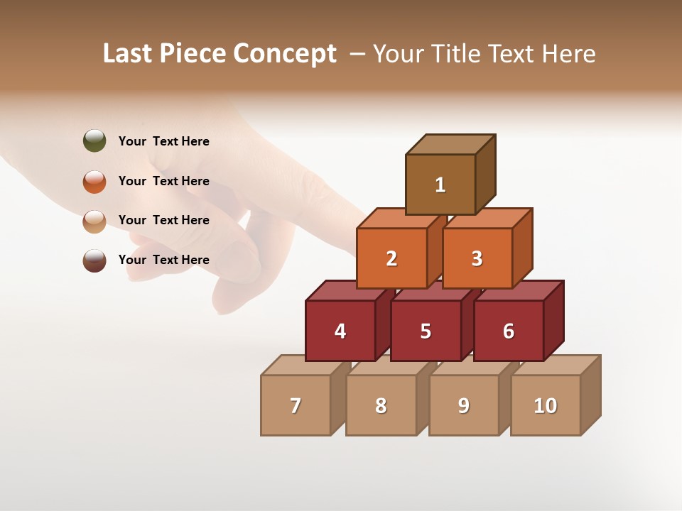 Hand With Coins PowerPoint Template