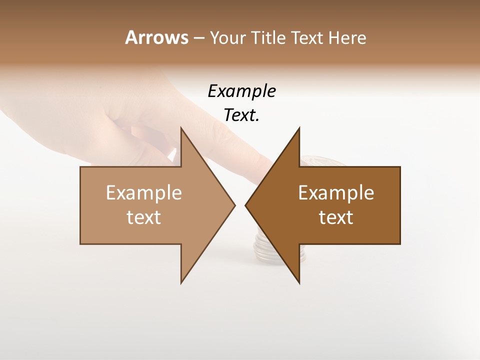 Hand With Coins PowerPoint Template