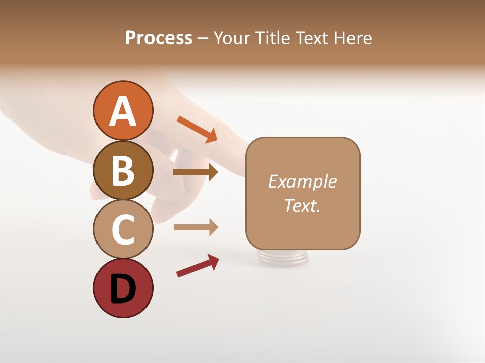 Hand With Coins PowerPoint Template