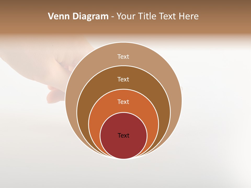 Hand With Coins PowerPoint Template