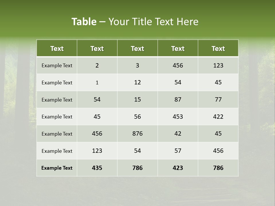 Forest PowerPoint Template