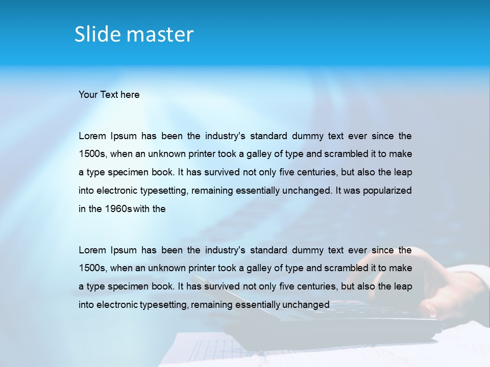 Businessman Data Info PowerPoint Template