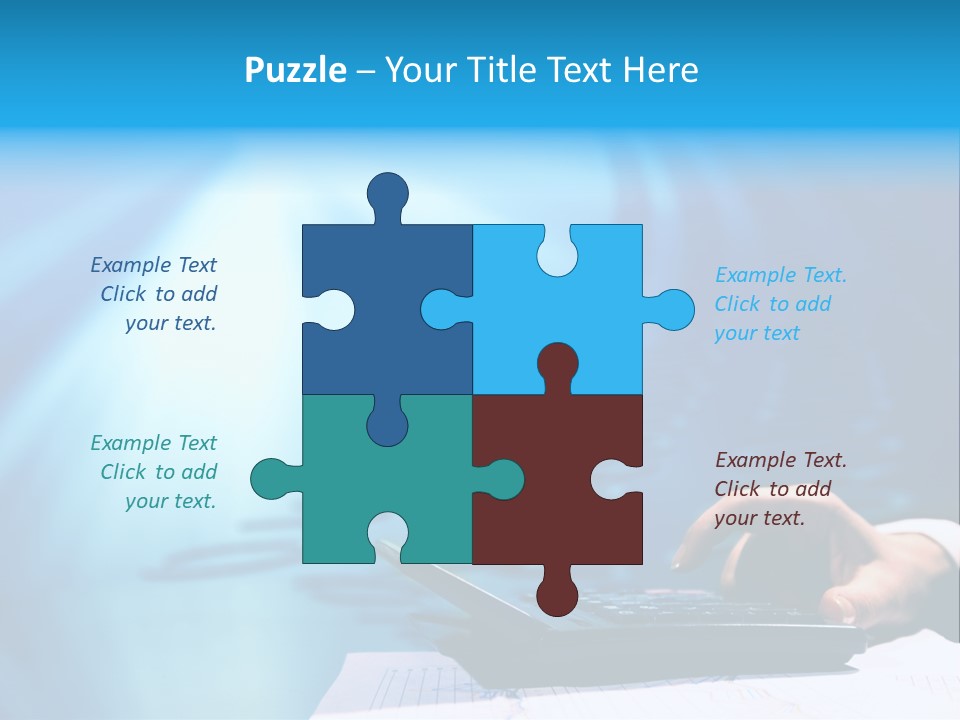 Businessman Data Info PowerPoint Template