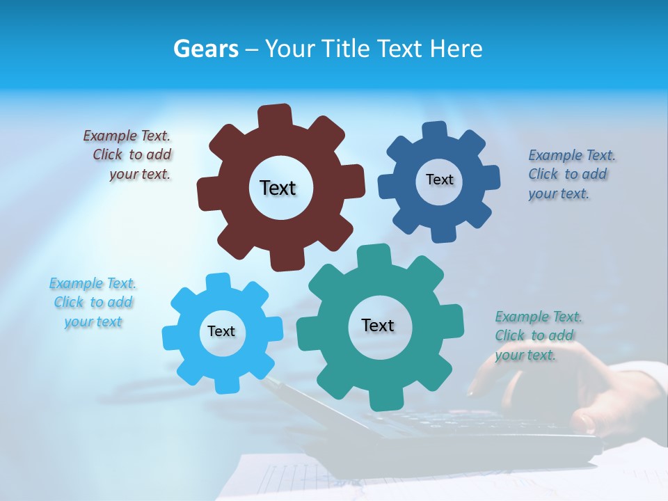 Businessman Data Info PowerPoint Template