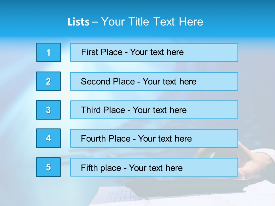 Businessman Data Info PowerPoint Template