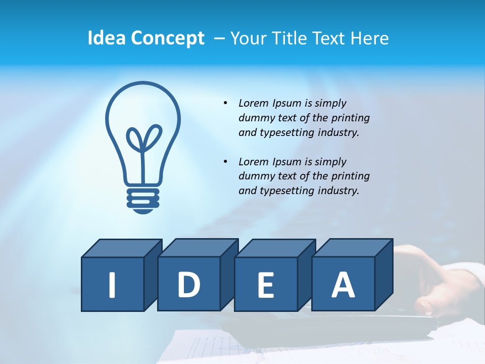 Businessman Data Info PowerPoint Template