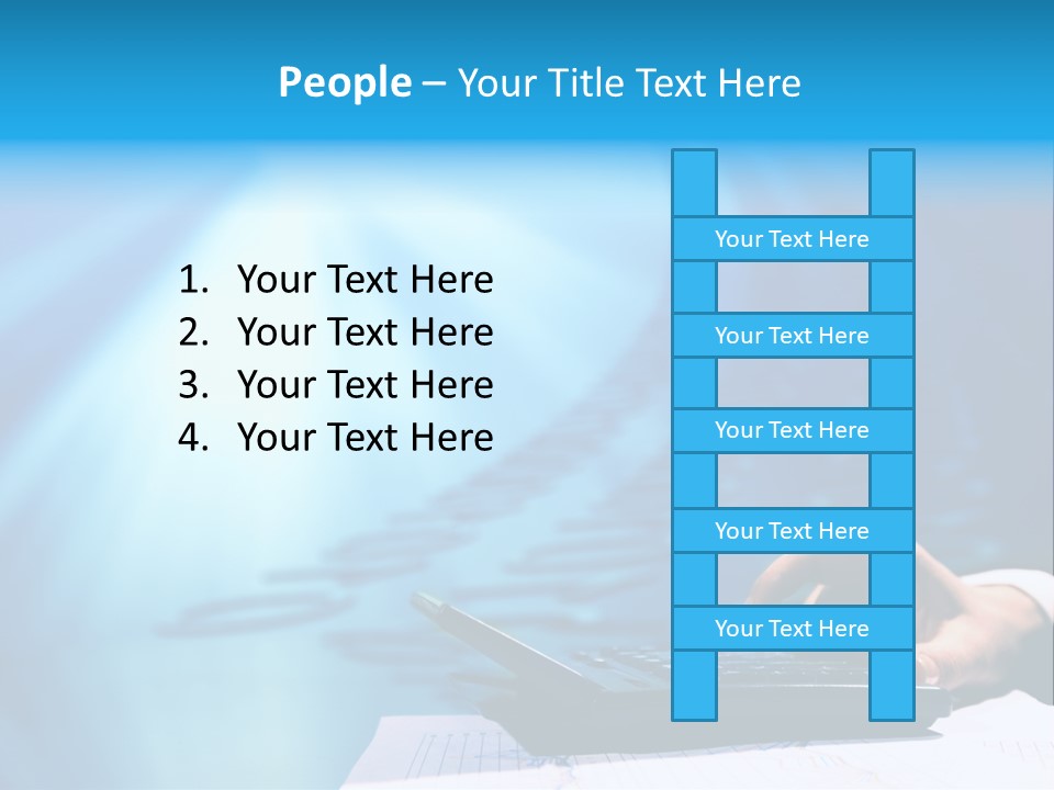 Businessman Data Info PowerPoint Template