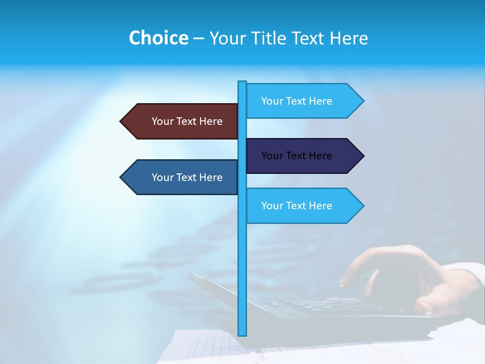 Businessman Data Info PowerPoint Template