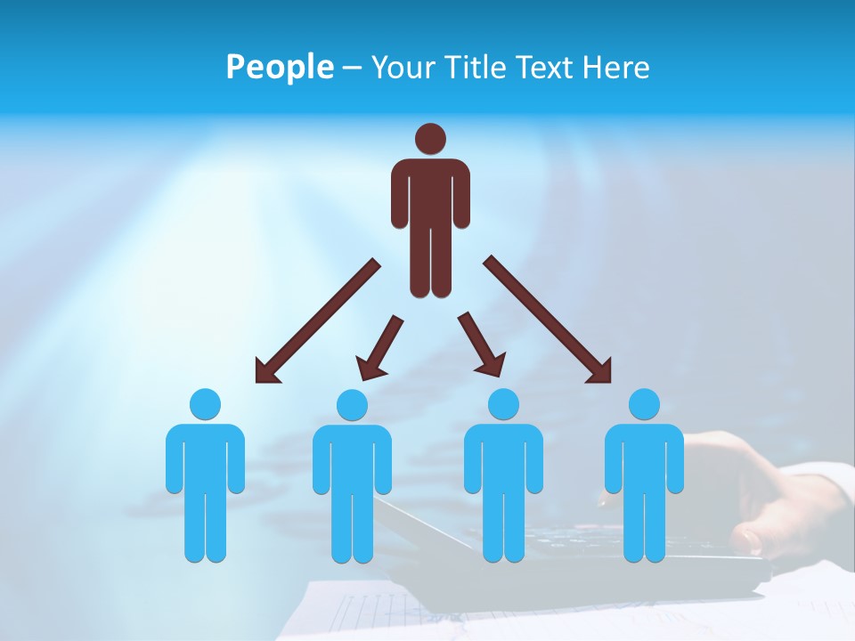 Businessman Data Info PowerPoint Template