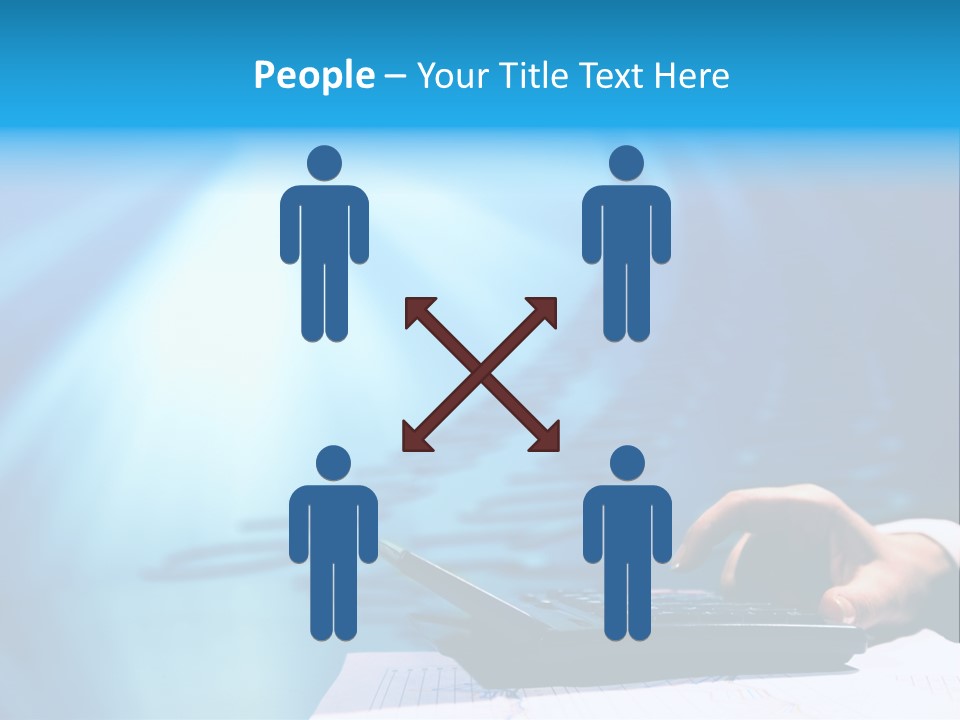 Businessman Data Info PowerPoint Template