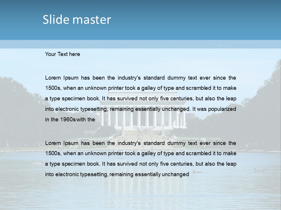 Lincoln Memorial PowerPoint Template