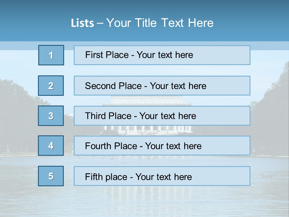 Lincoln Memorial PowerPoint Template