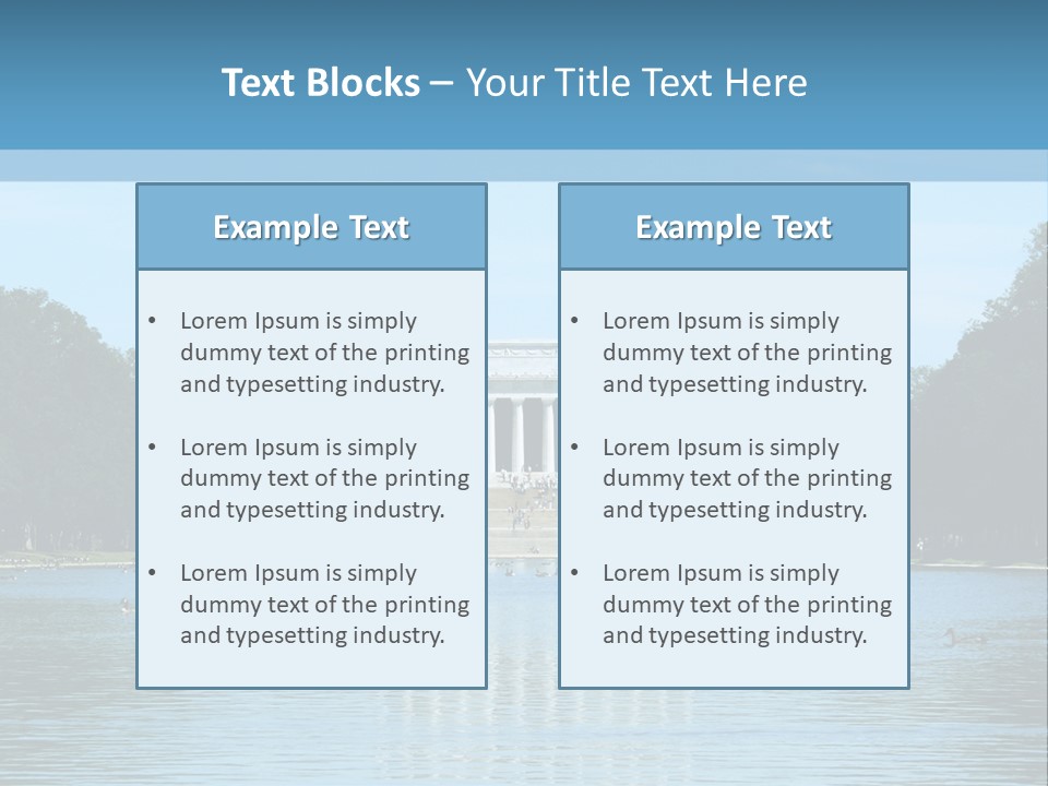 Lincoln Memorial PowerPoint Template