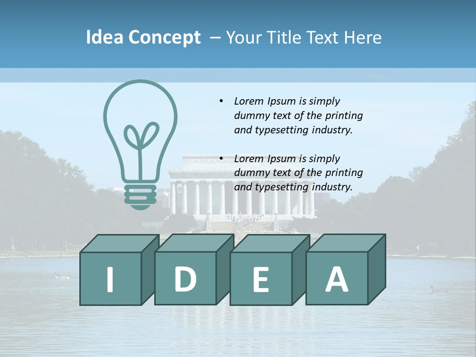 Lincoln Memorial PowerPoint Template