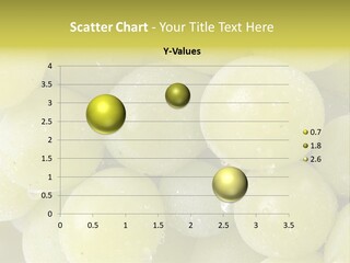 Close Up Of Green Grapes PowerPoint Template